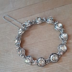 VINTAGE VICTORIAN STYLE STERLING SILVER BRACELET